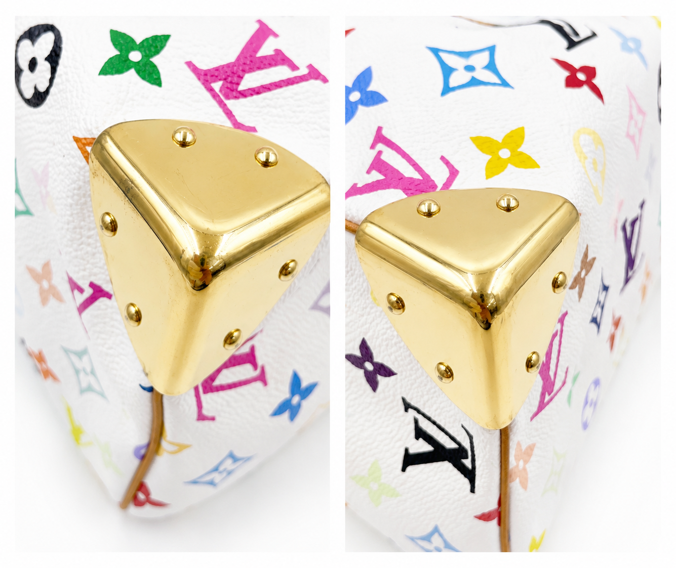 Louis Vuitton Multicolor Speedy 30 with Golden Arrow Corners