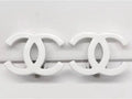 Vintage Chanel CC Logo Resin Clip-On Earrings