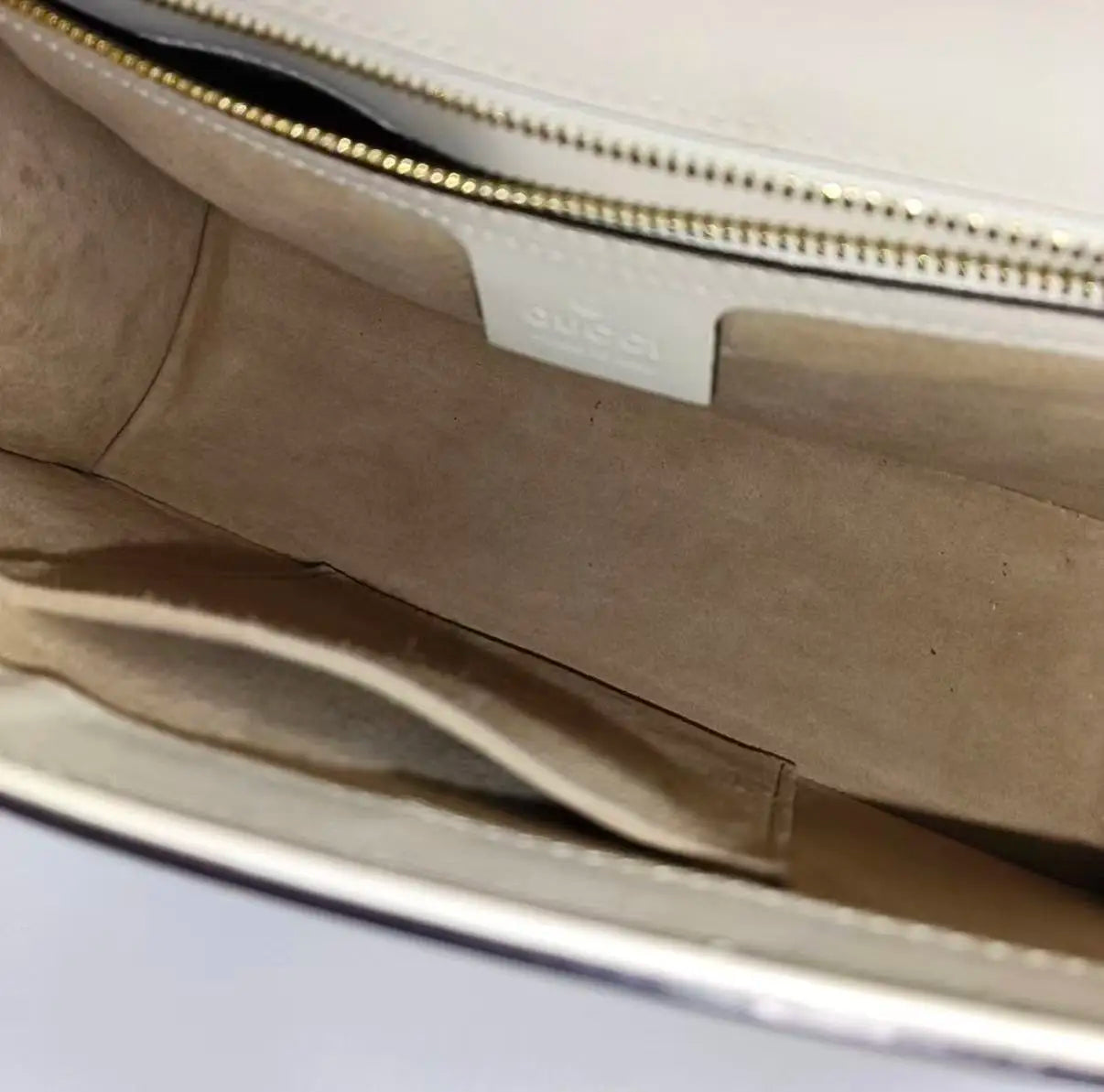Gucci Sylvie Rose Embroidered Leather Shoulder Bag