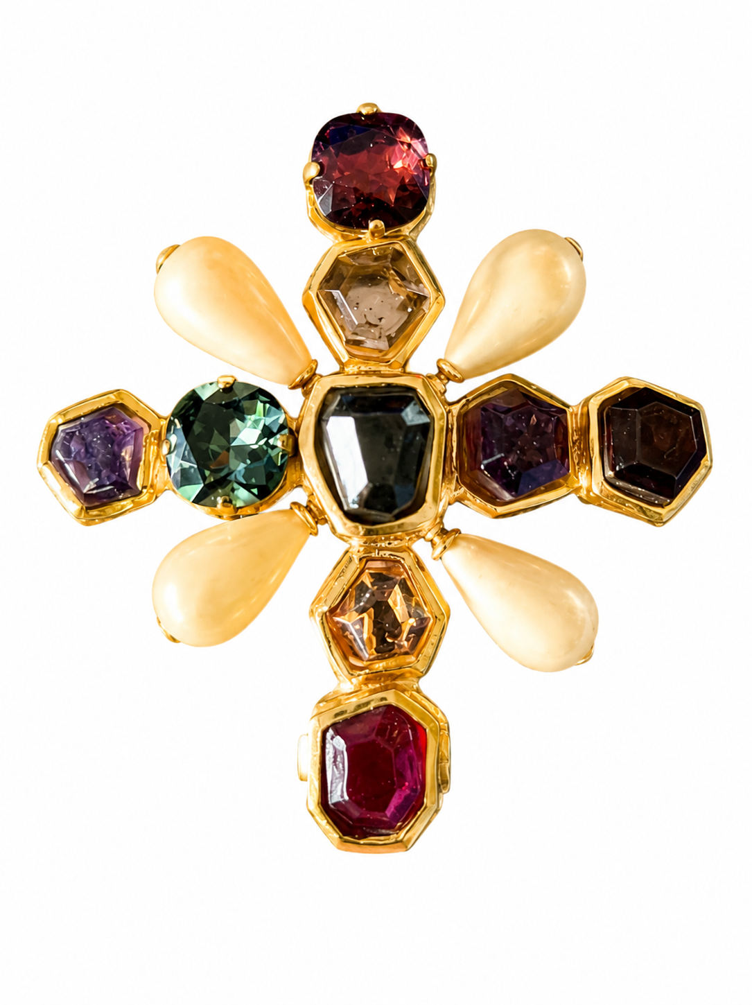 Chanel Vintage Byzantine Cross Brooch