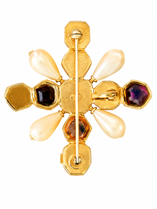 Chanel Vintage Byzantine Cross Brooch