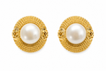 Vintage Chanel Faux Pearl Clip-On Earrings