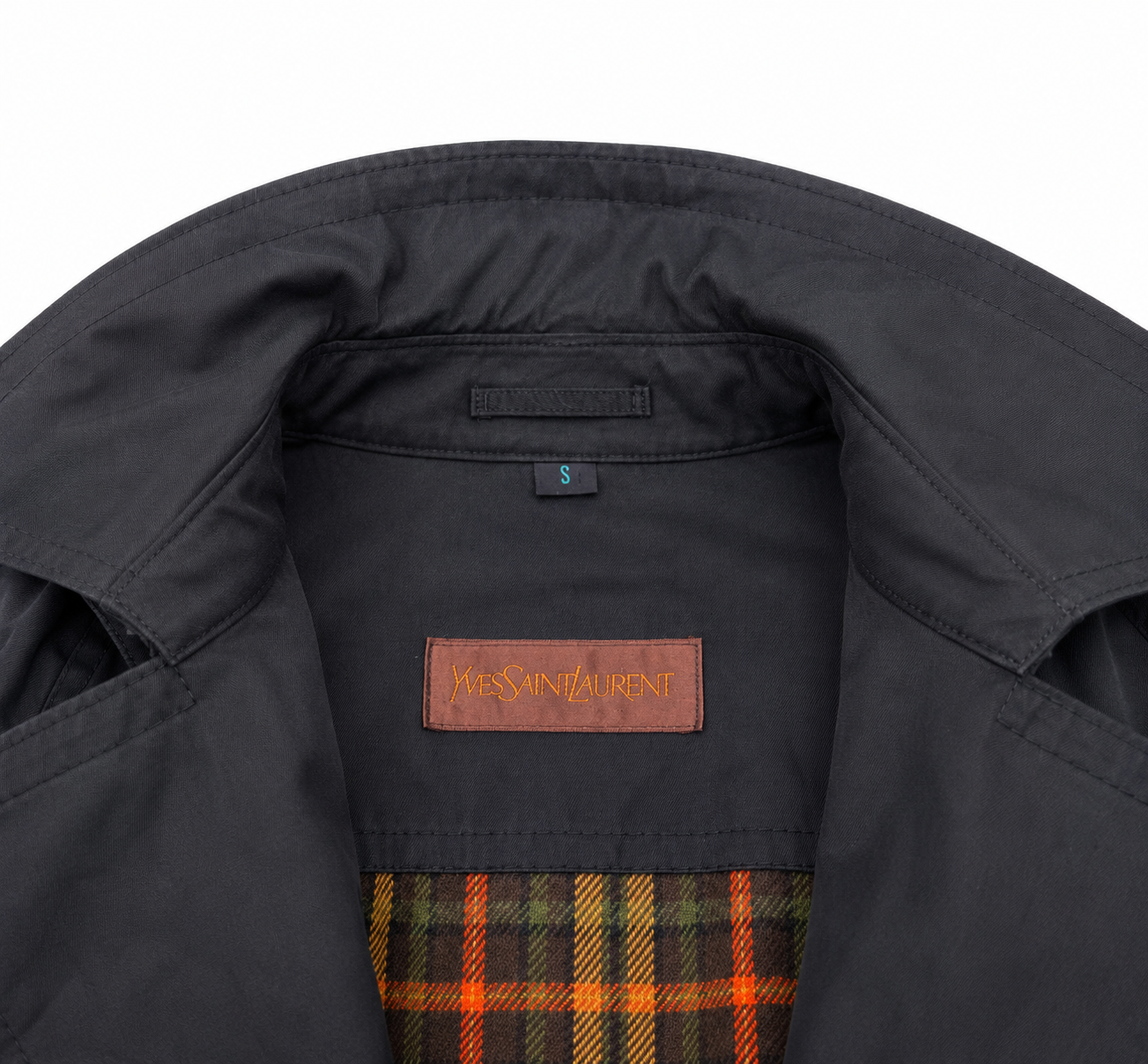 Yves Saint Laurent Double-Breasted Trench Coat