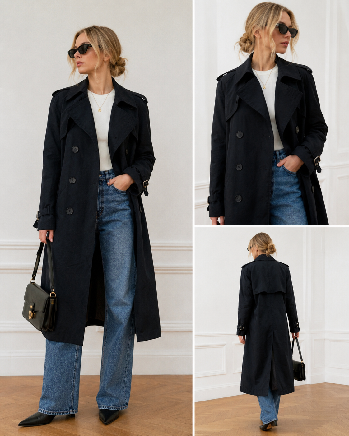 Yves Saint Laurent Double-Breasted Trench Coat