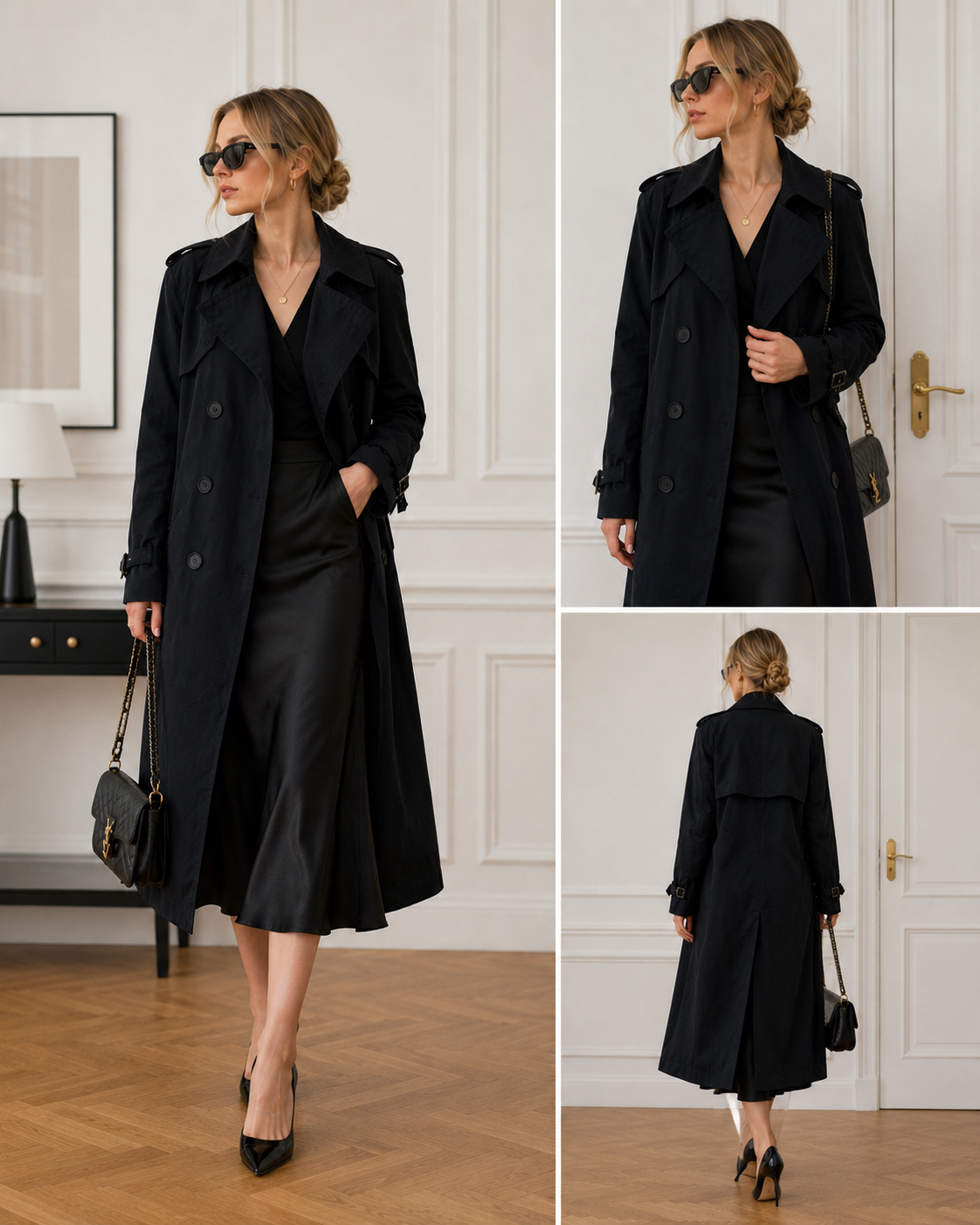 Yves Saint Laurent Double-Breasted Trench Coat